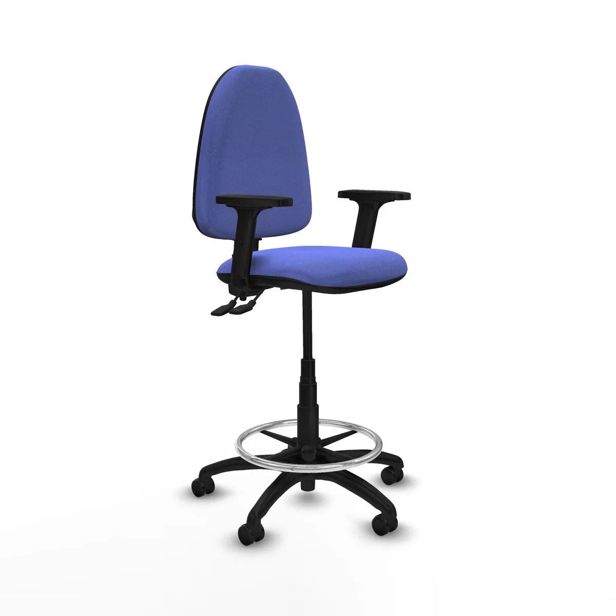 SILLA DE OFICINA PIQUERAS Y CRESPO B2D01RF AZUL CLARO ALTA