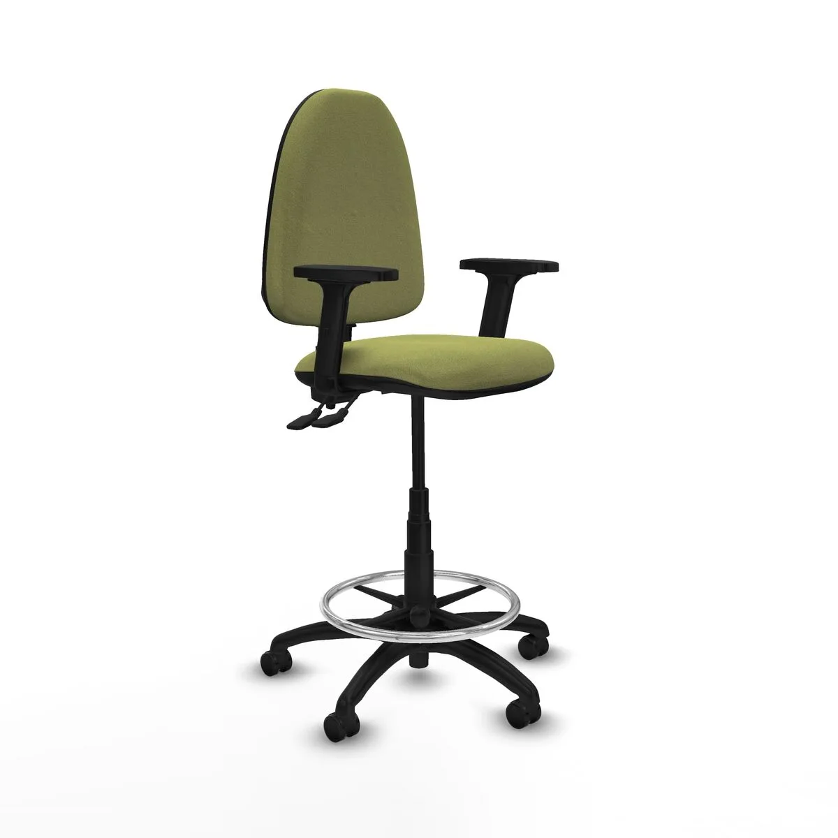 SILLA DE OFICINA PIQUERAS Y CRESPO B2D01RF VERDE ALTA