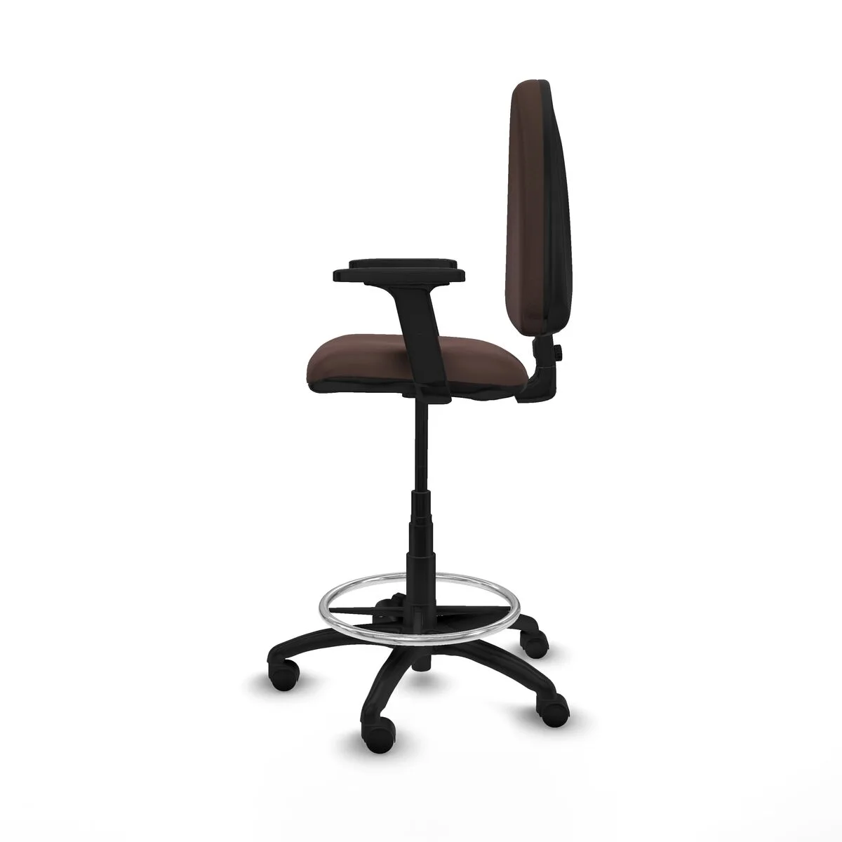 SILLA DE OFICINA PIQUERAS Y CRESPO B2D01RN MARRÓN OSCURO ALTA