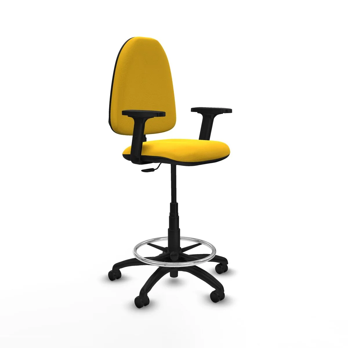 SILLA DE OFICINA PIQUERAS Y CRESPO B2D01RP AMARILLO ALTA