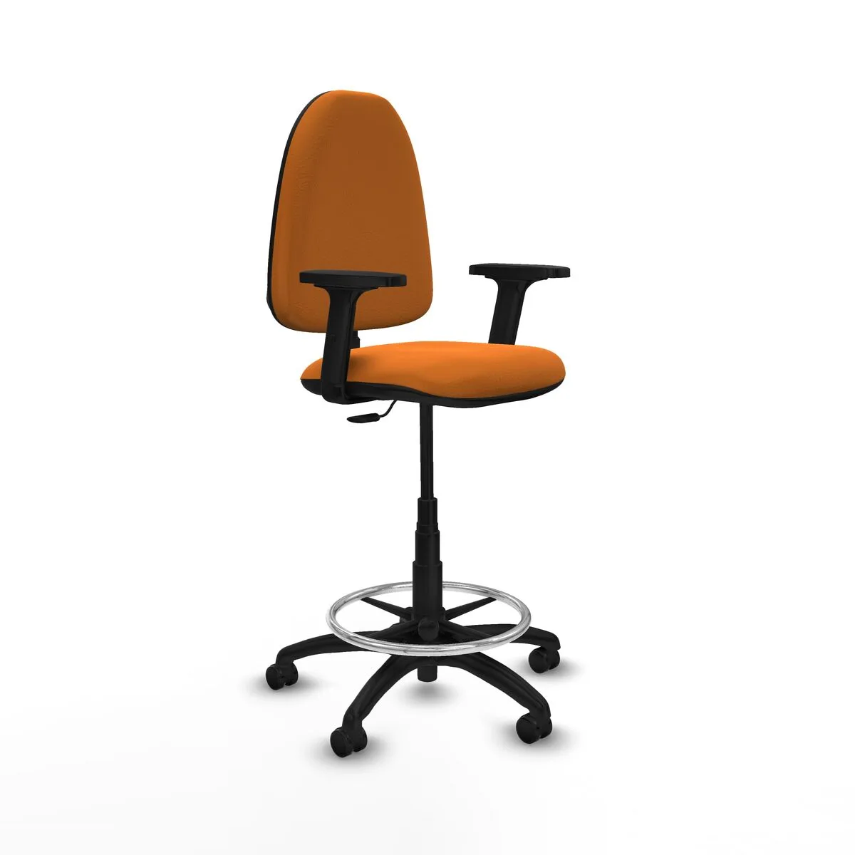 SILLA DE OFICINA PIQUERAS Y CRESPO B2D01RP NARANJA ALTA
