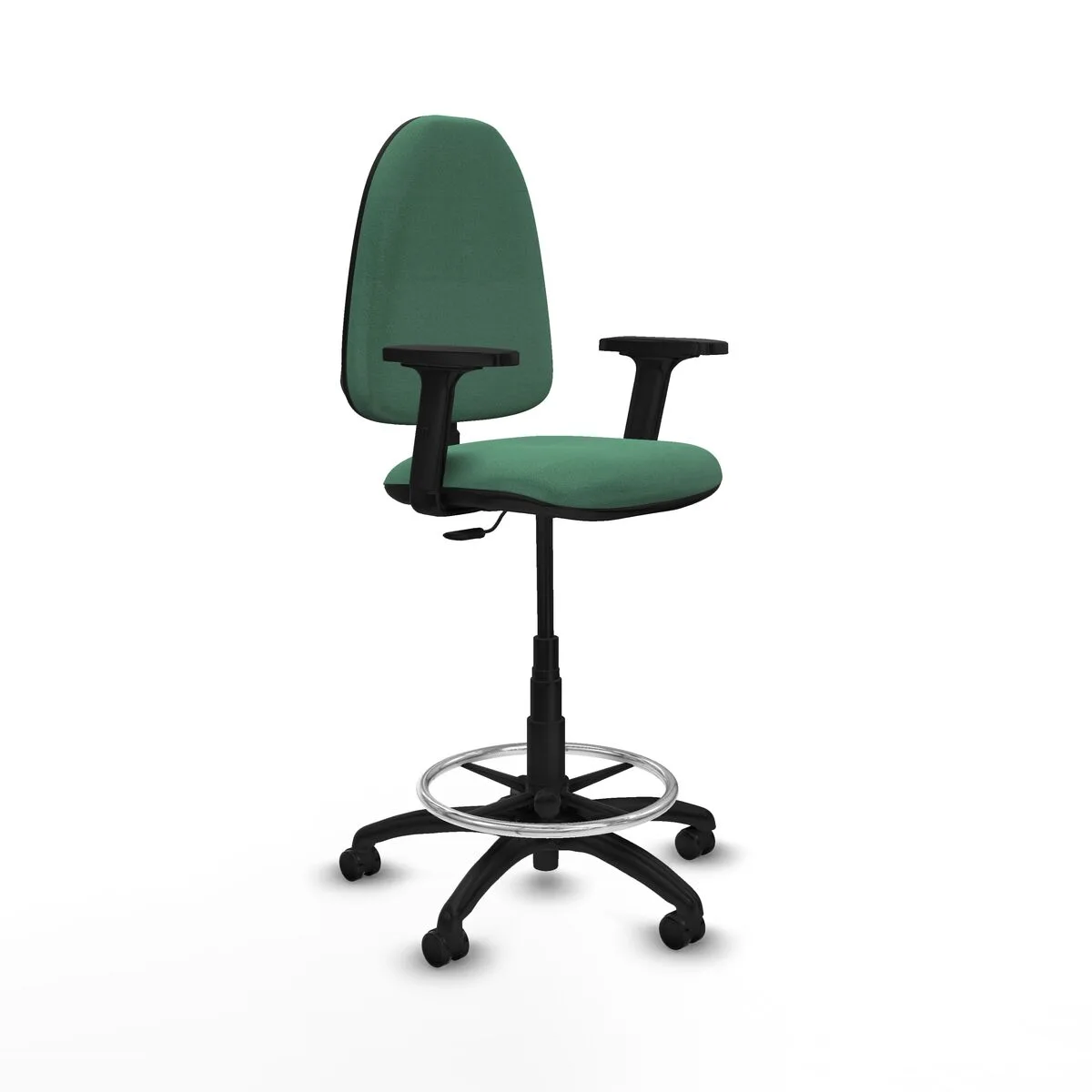 SILLA DE OFICINA PIQUERAS Y CRESPO B2D01RP VERDE ESMERALDA ALTA