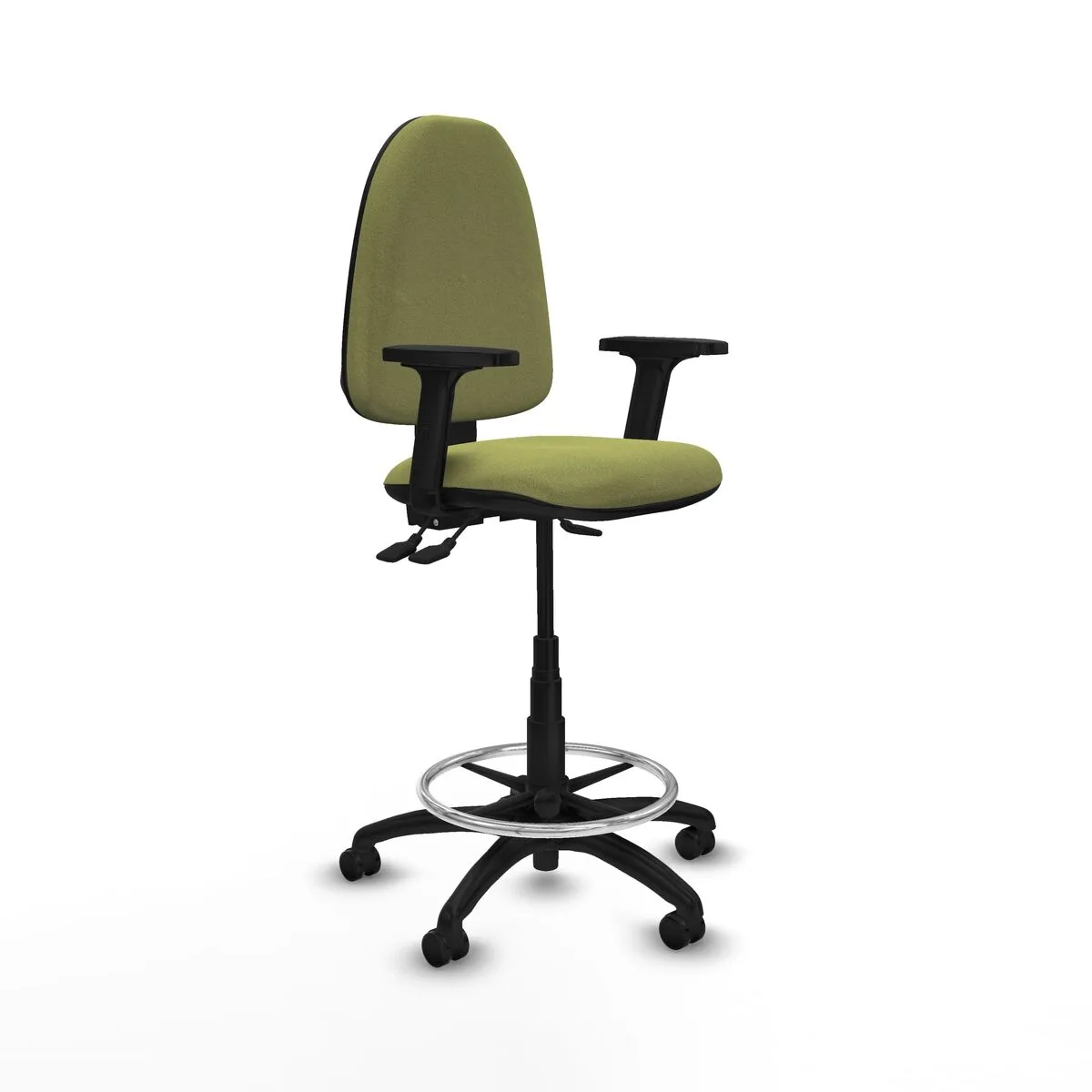 SILLA DE OFICINA PIQUERAS Y CRESPO B2D01RP VERDE ALTA