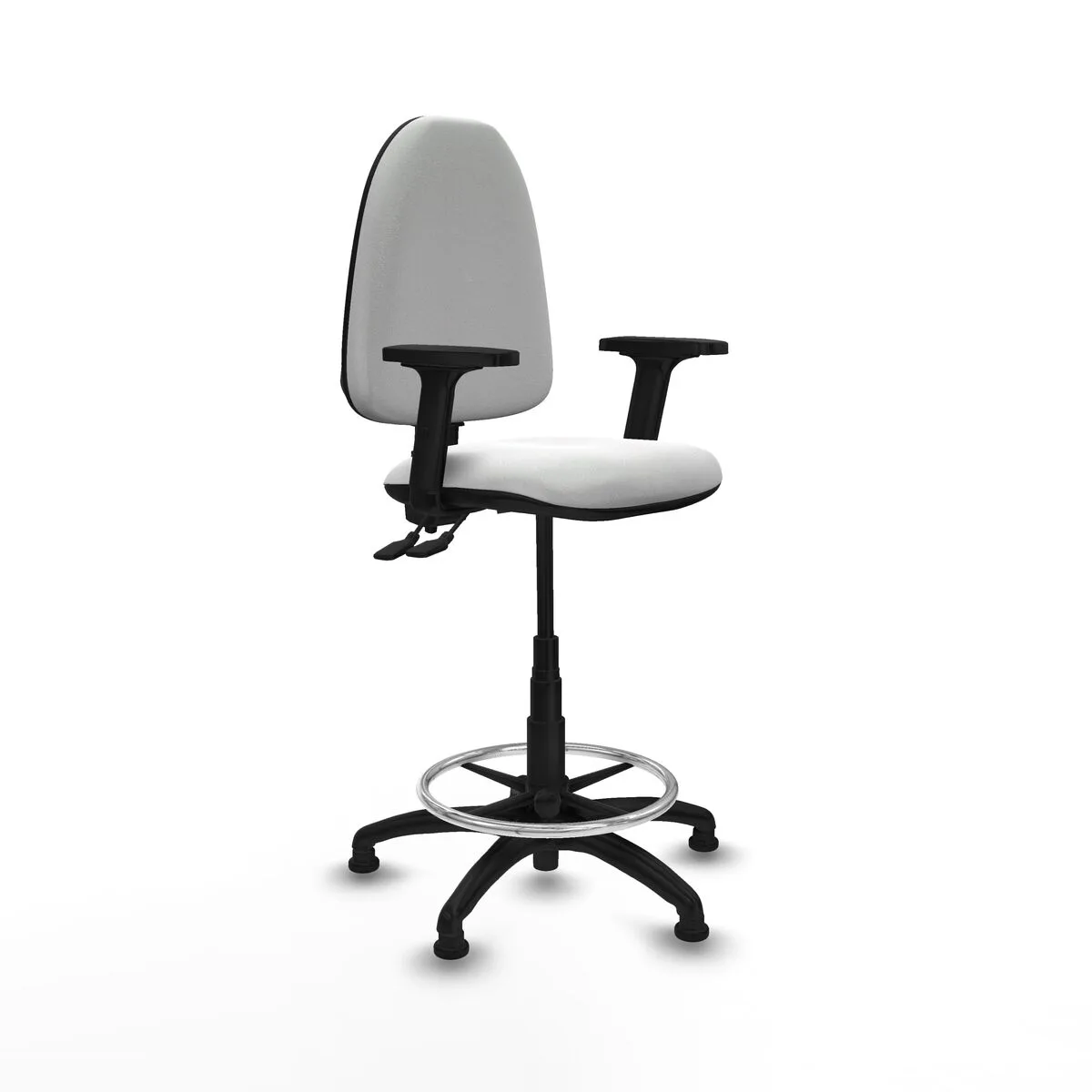 SILLA DE OFICINA PIQUERAS Y CRESPO B2D01RT BLANCO ALTA
