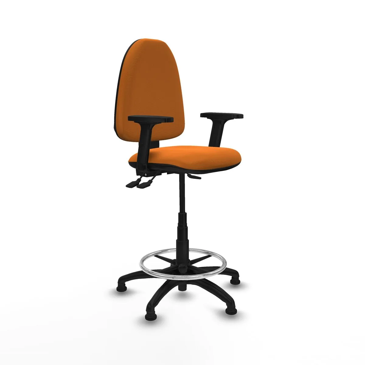 SILLA DE OFICINA PIQUERAS Y CRESPO B2D01RT NARANJA ALTA