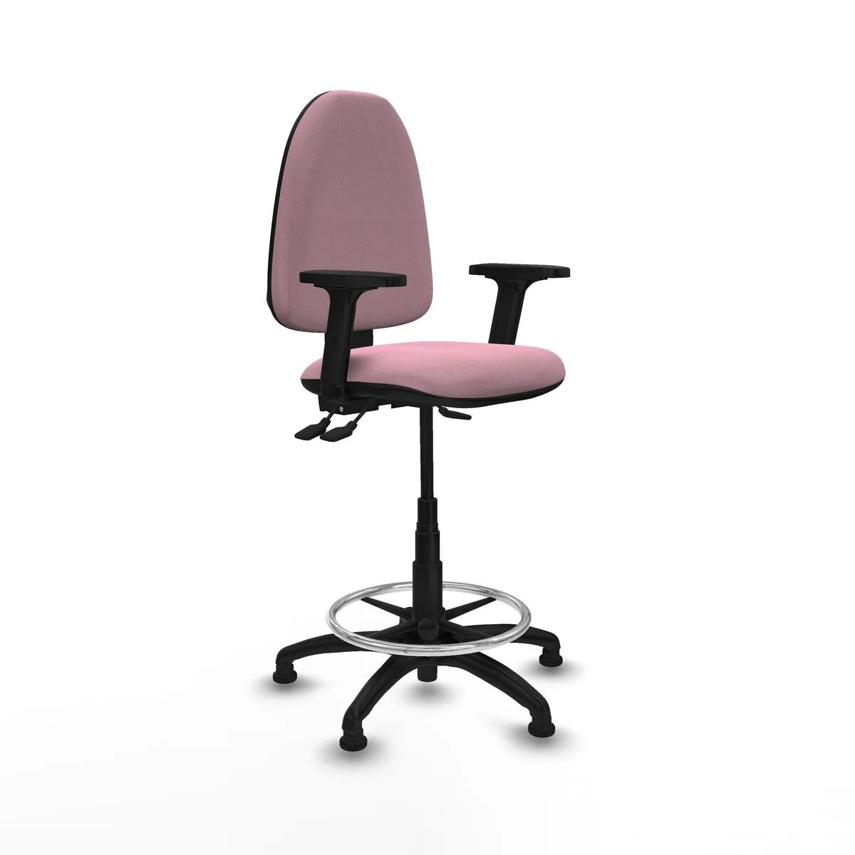 SILLA DE OFICINA PIQUERAS Y CRESPO B2D01RT ROSA ALTA
