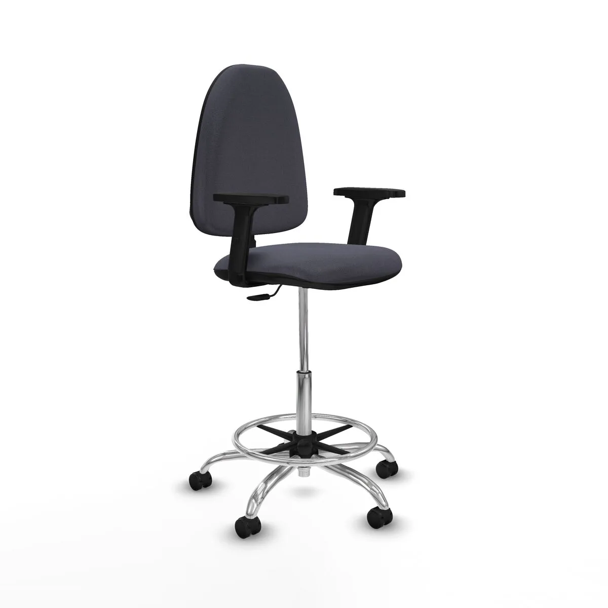 SILLA DE OFICINA PIQUERAS Y CRESPO B2D05RF GRIS OSCURO ALTA