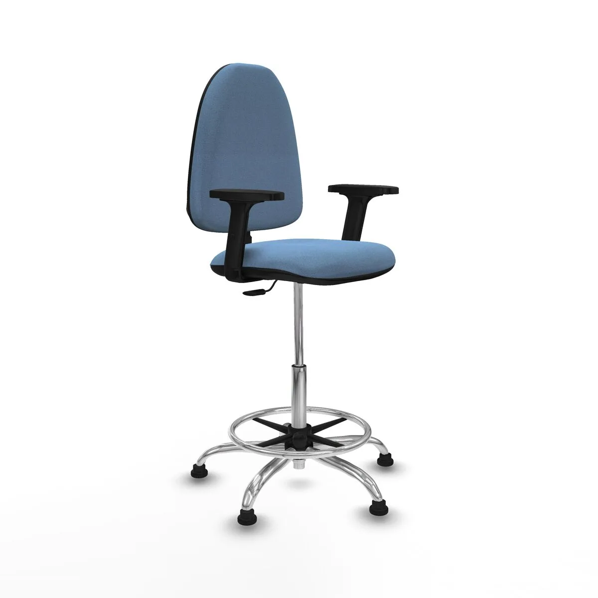 SILLA DE OFICINA PIQUERAS Y CRESPO B2D05RT AZUL CIELO ALTA