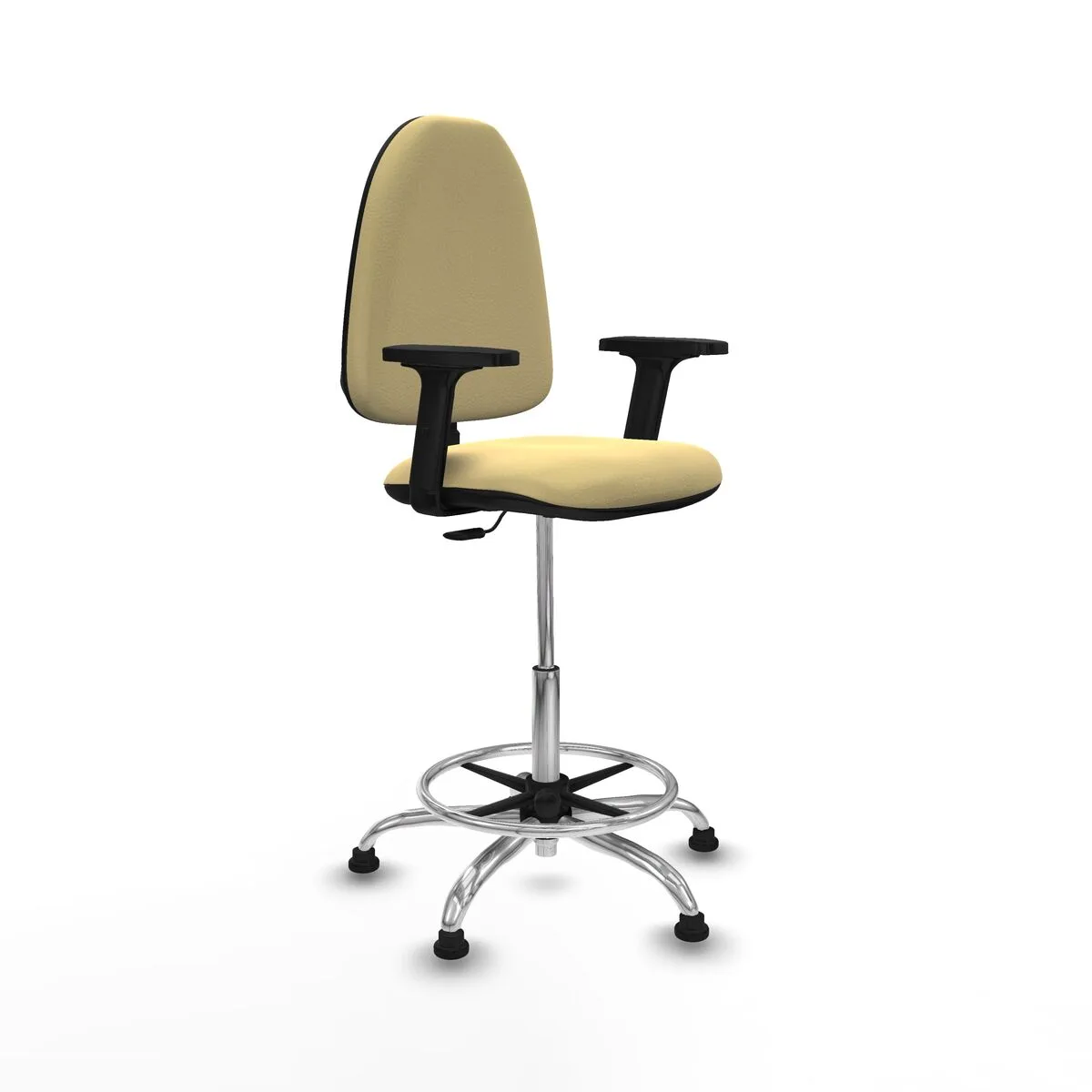 SILLA DE OFICINA PIQUERAS Y CRESPO B2D05RT CREMA ALTA