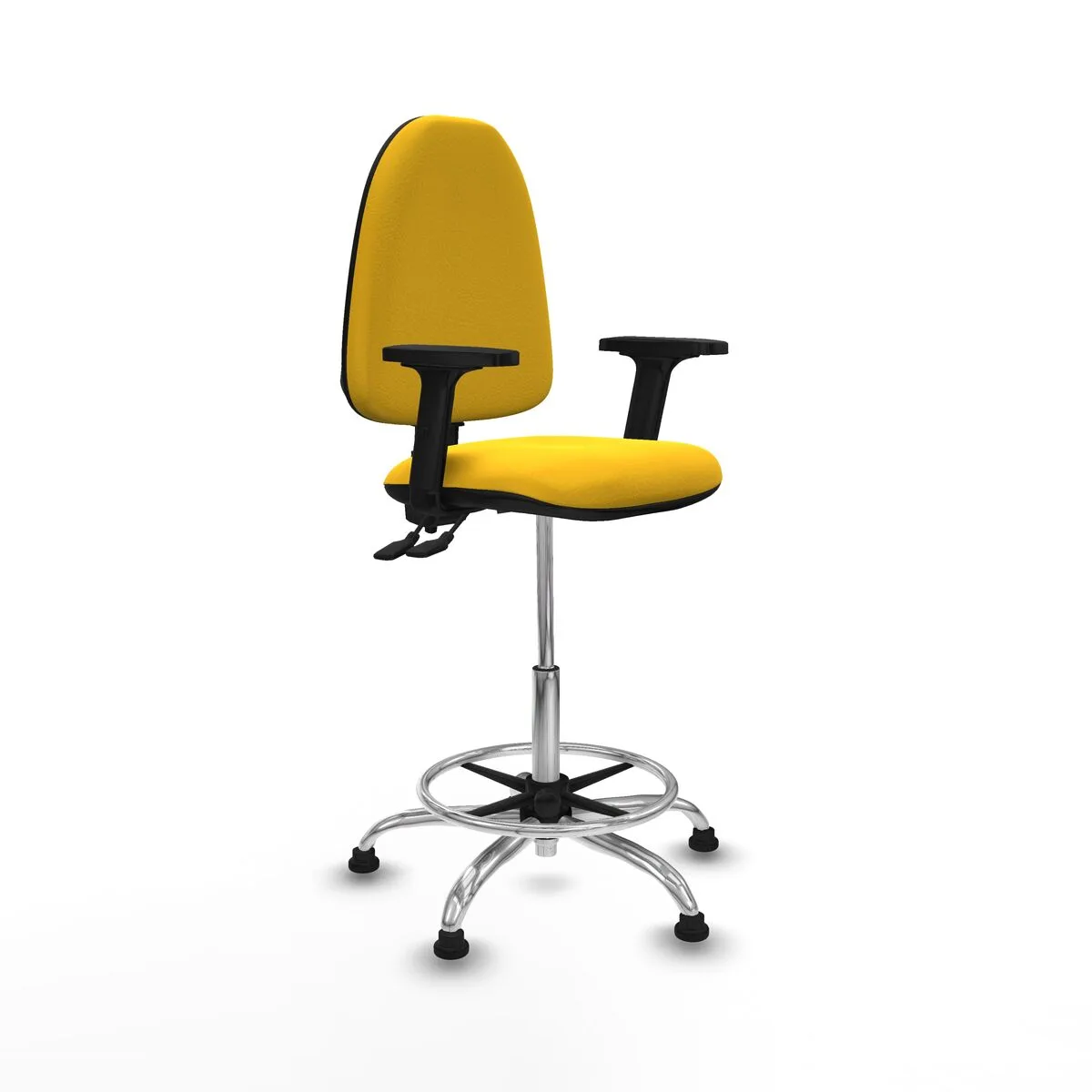 SILLA DE OFICINA PIQUERAS Y CRESPO B2D05RT AMARILLO ALTA