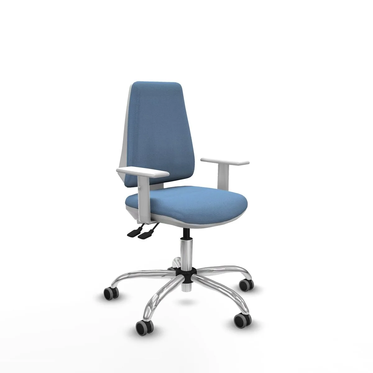 SILLA DE OFICINA PIQUERAS Y CRESPO B5B056G AZUL CIELO