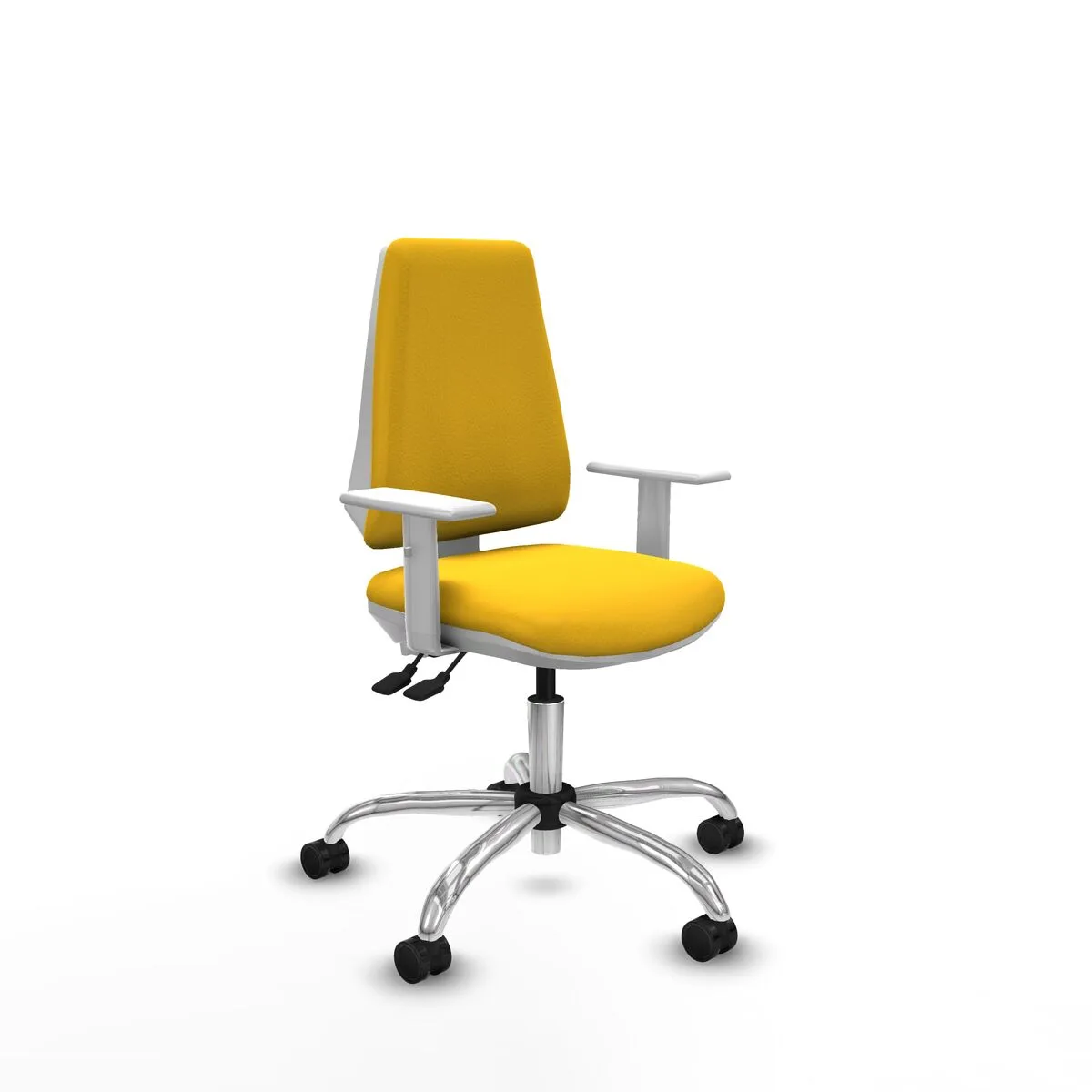 SILLA DE OFICINA PIQUERAS Y CRESPO B5B056N AMARILLO