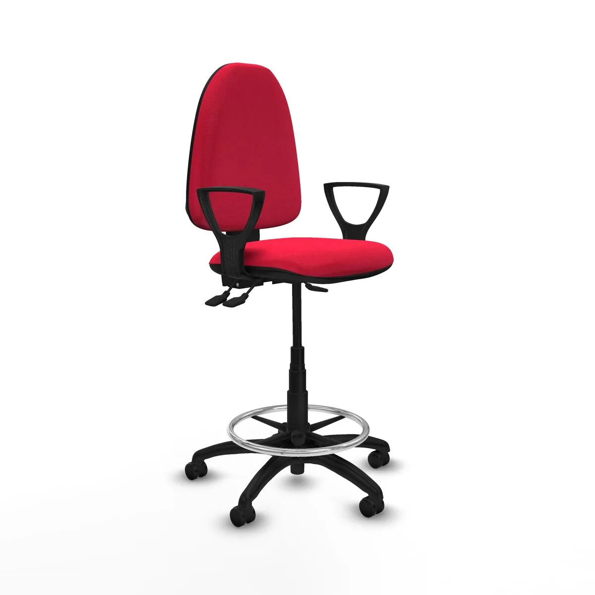SILLA DE OFICINA PIQUERAS Y CRESPO BFN01RF ROJO ALTA