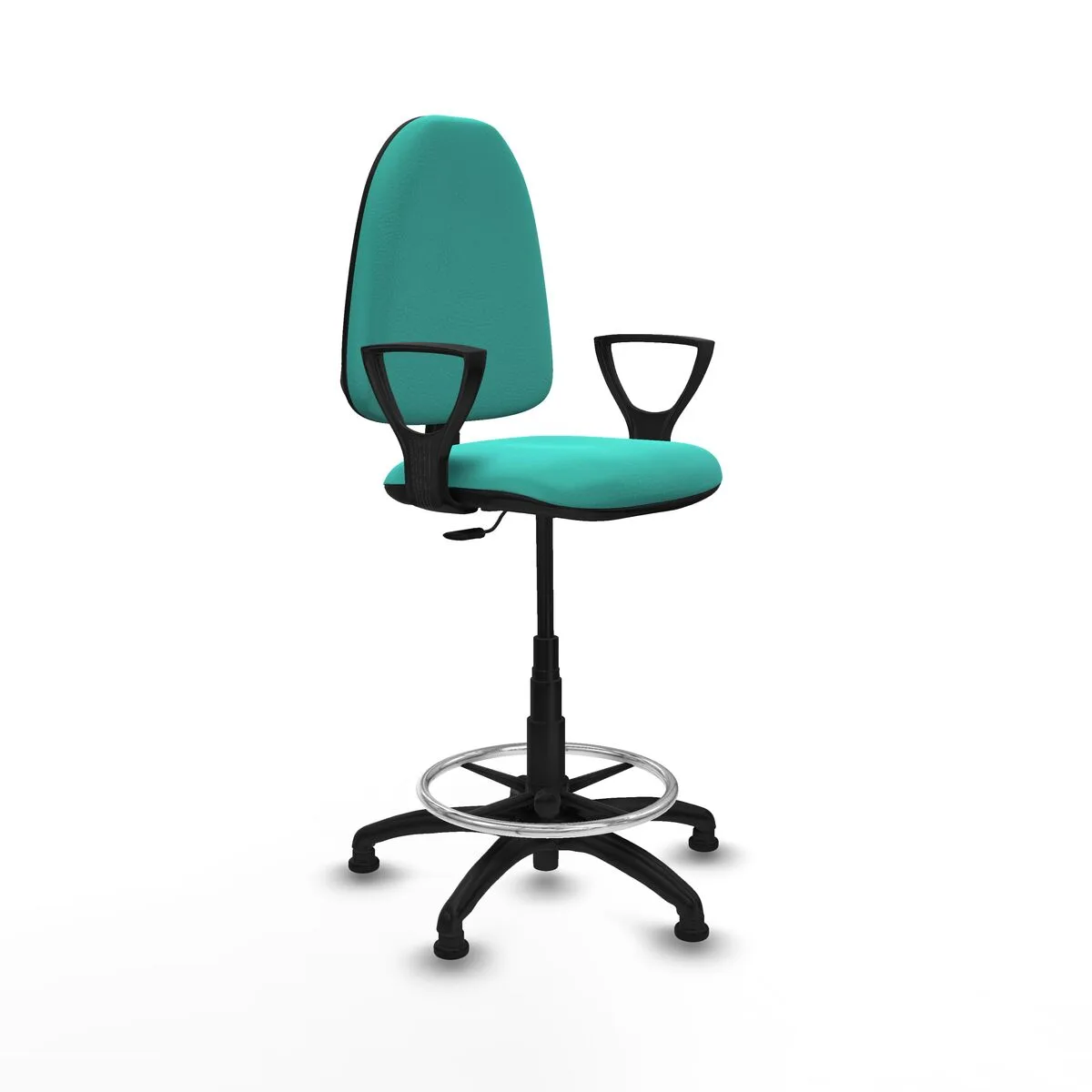 SILLA DE OFICINA PIQUERAS Y CRESPO BFN01RT TURQUESA ALTA