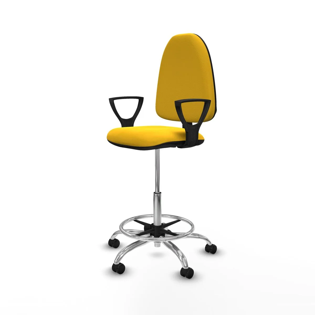 SILLA DE OFICINA PIQUERAS Y CRESPO BFN05RF AMARILLO ALTA