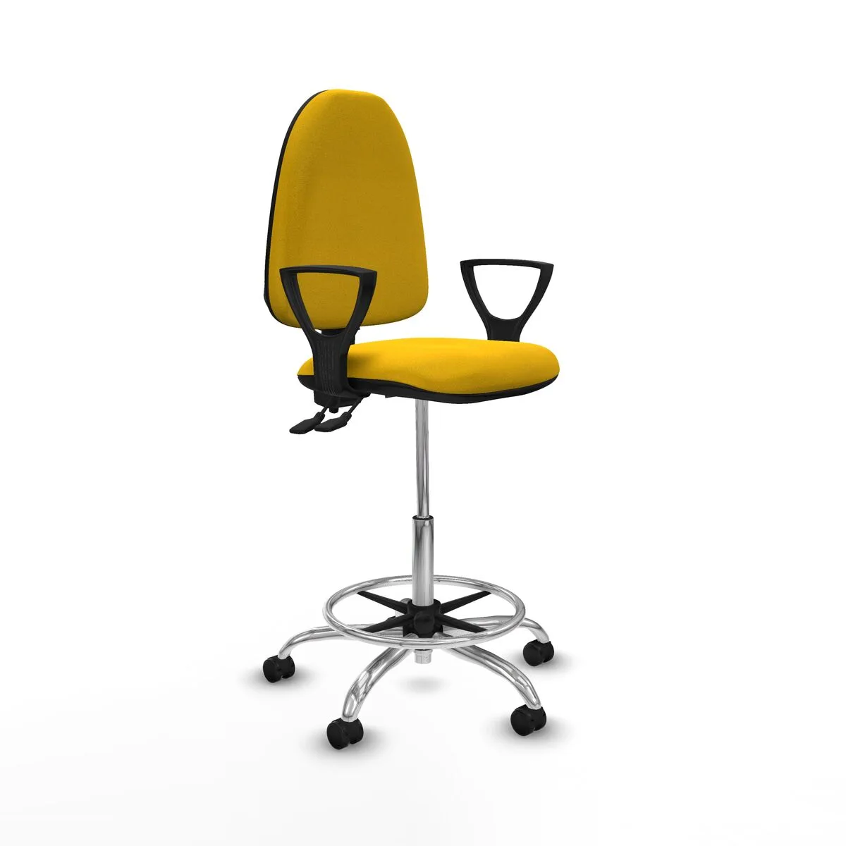 SILLA DE OFICINA PIQUERAS Y CRESPO BFN05RP AMARILLO