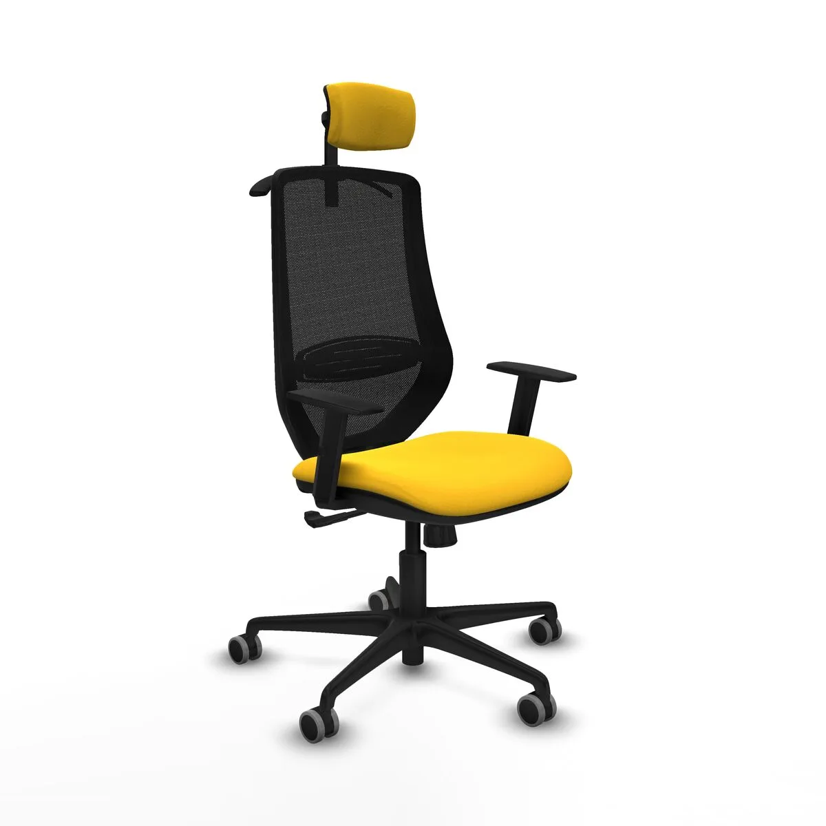 SILLA DE OFICINA PIQUERAS Y CRESPO D036G2H AMARILLO