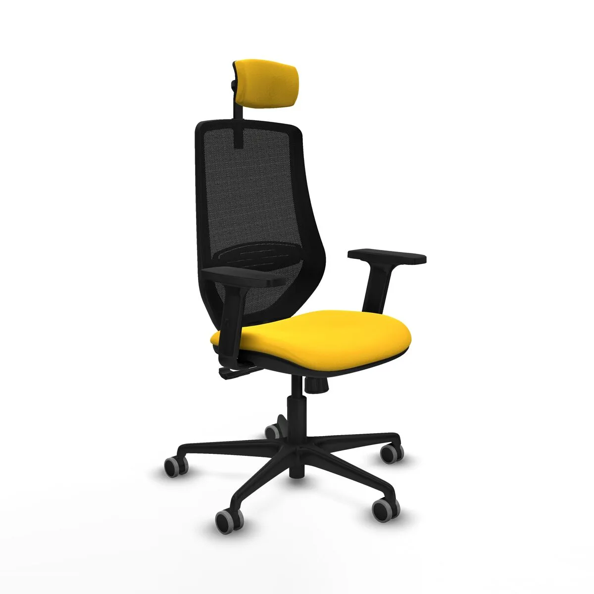 SILLA DE OFICINA PIQUERAS Y CRESPO D036G2W AMARILLO