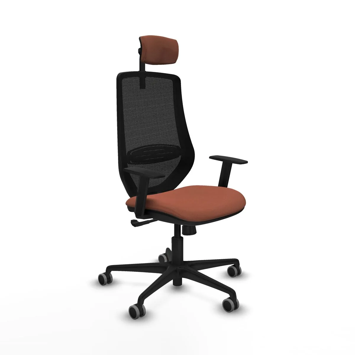 SILLA DE OFICINA PIQUERAS Y CRESPO D036G2W MARRÓN NEGRO