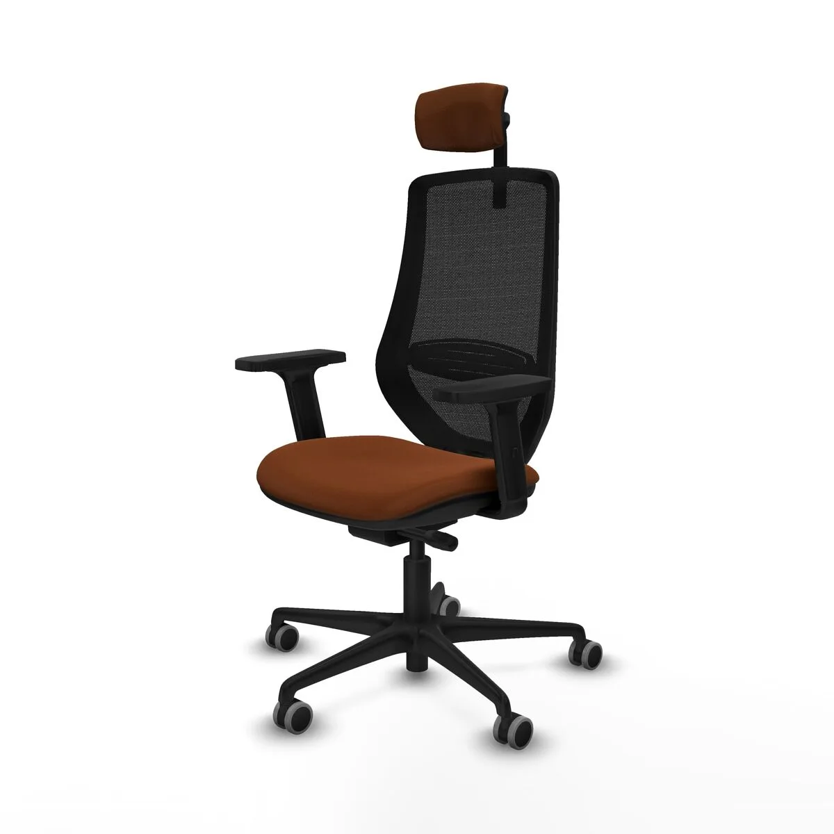 SILLA DE OFICINA PIQUERAS Y CRESPO D036G2W MARRÓN NEGRO