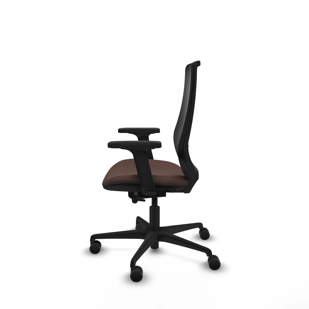 SILLA DE OFICINA PIQUERAS Y CRESPO D036N0W NEGRO MARRÓN OSCURO