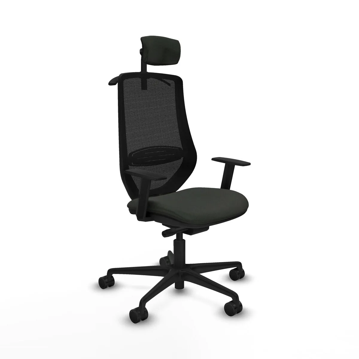SILLA DE OFICINA PIQUERAS Y CRESPO D036N2H NEGRO