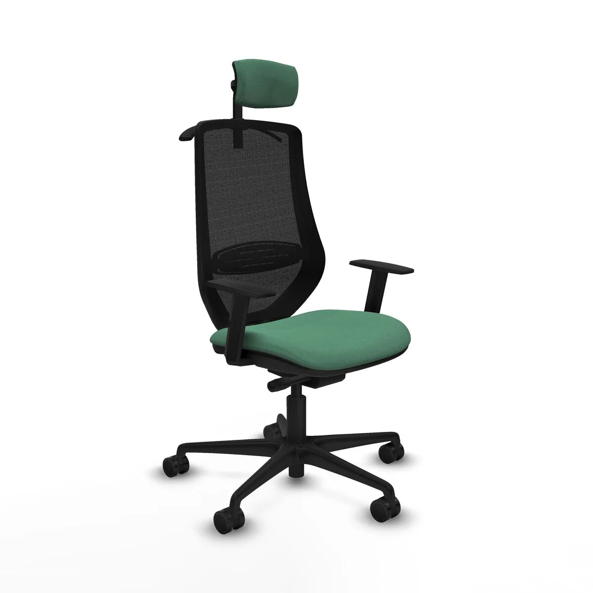 SILLA DE OFICINA PIQUERAS Y CRESPO D036N2H VERDE ESMERALDA