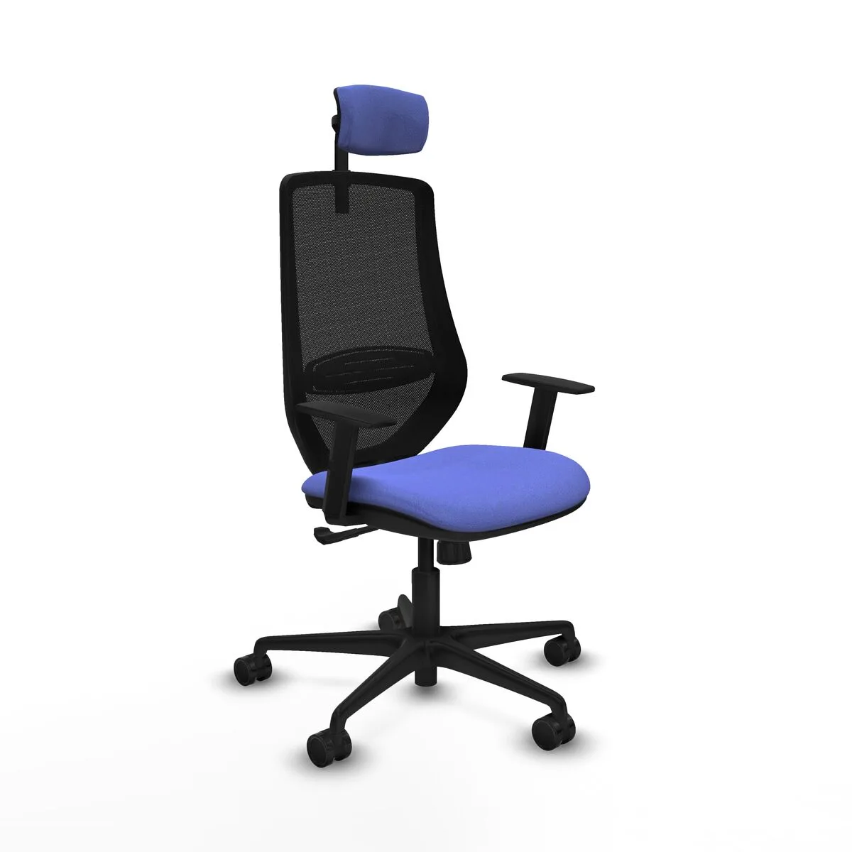 SILLA DE OFICINA PIQUERAS Y CRESPO D036N2W AZUL CLARO