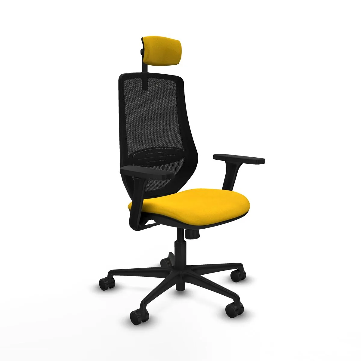 SILLA DE OFICINA PIQUERAS Y CRESPO D036N2W AMARILLO