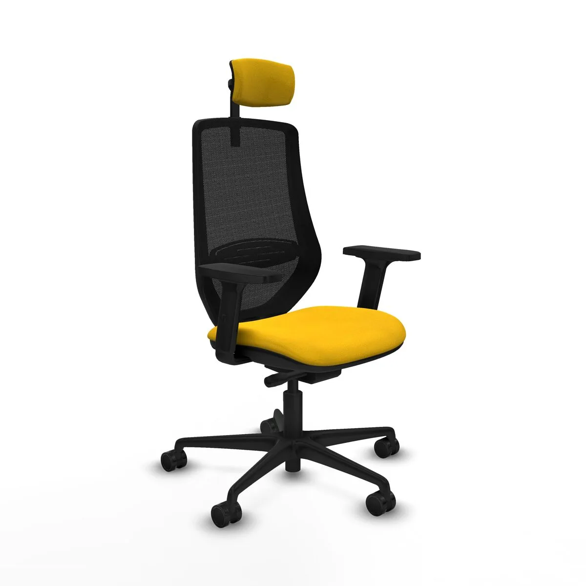 SILLA DE OFICINA PIQUERAS Y CRESPO D036N2W AMARILLO