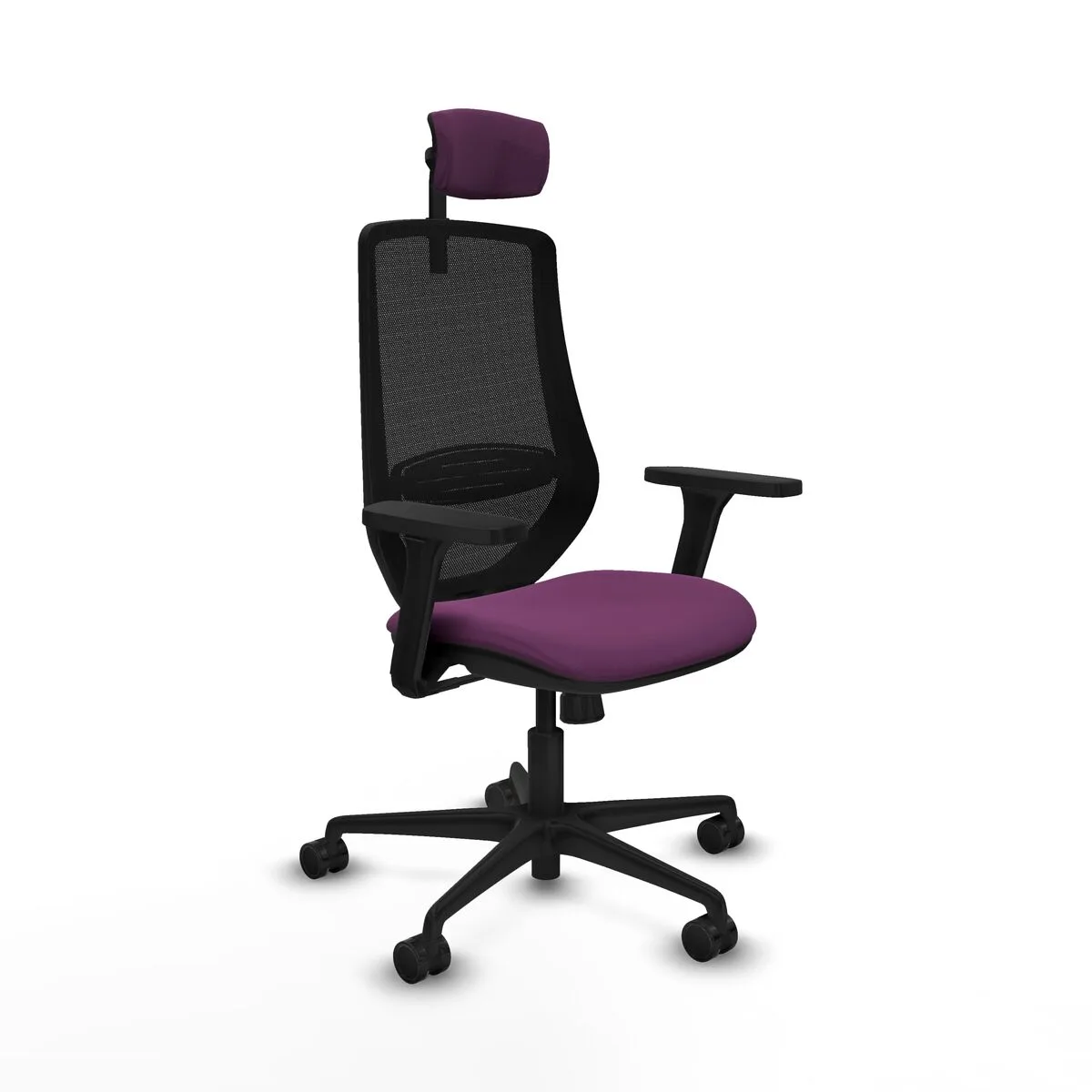 SILLA DE OFICINA PIQUERAS Y CRESPO D036N2W MORADO