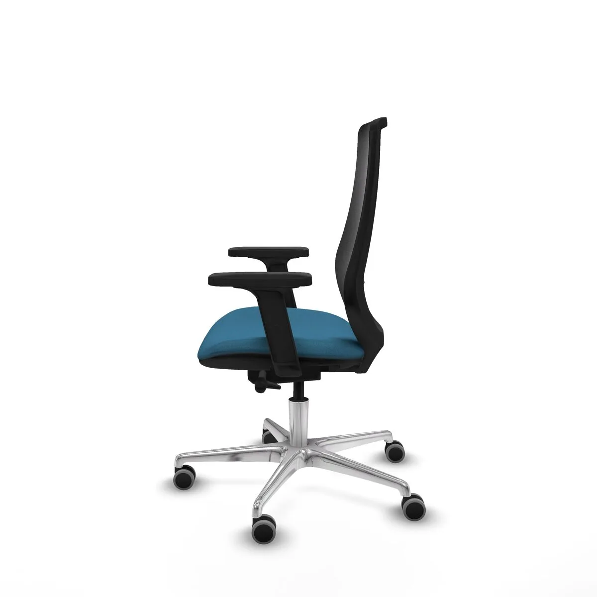 SILLA DE OFICINA PIQUERAS Y CRESPO D086G0W NEGRO VERDE PETRÓLEO