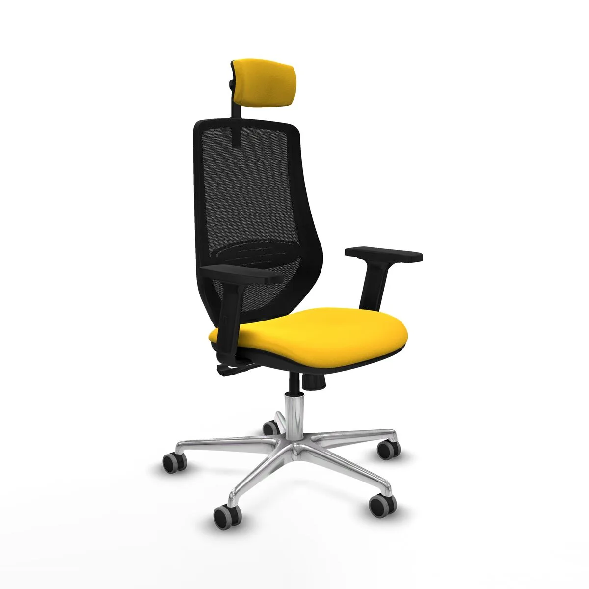 SILLA DE OFICINA PIQUERAS Y CRESPO D086G2W AMARILLO