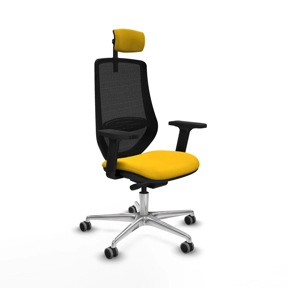 SILLA DE OFICINA PIQUERAS Y CRESPO D086G2W AMARILLO