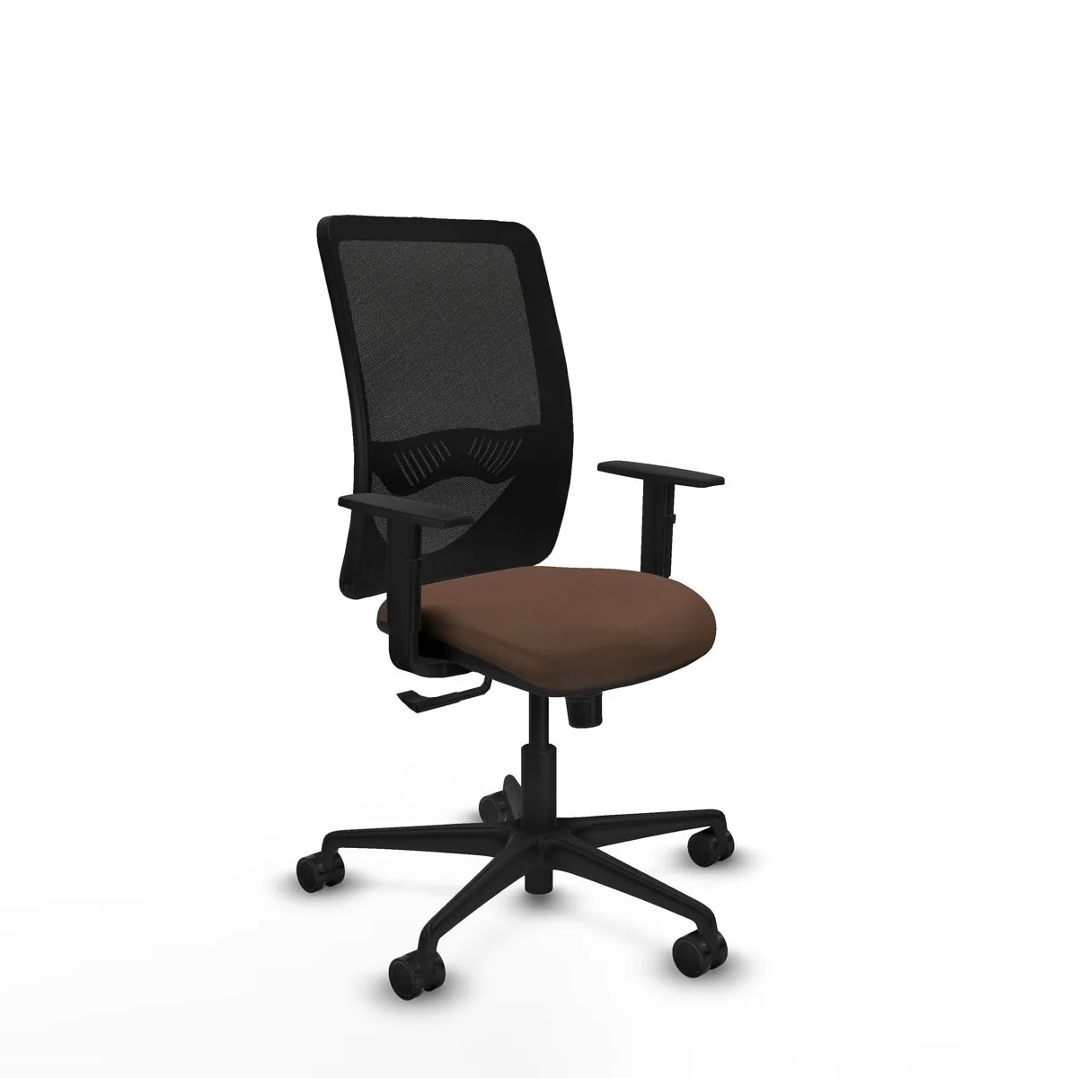 SILLA DE OFICINA ZULEMA PIQUERAS Y CRESPO 1D036N0 NEGRO MARRÓN OSCURO