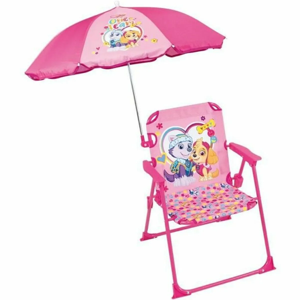 SILLA DE PLAYA FUN HOUSE PAT'PATROUILLE 38,5 X 38,5 X 37,5 CM ROSA