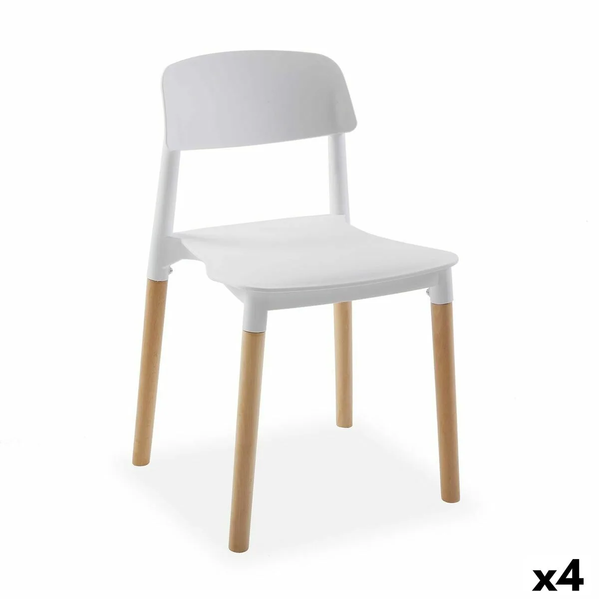 SILLA VERSA BLANCO 45 X 76 X 42 CM (4 UNIDADES)