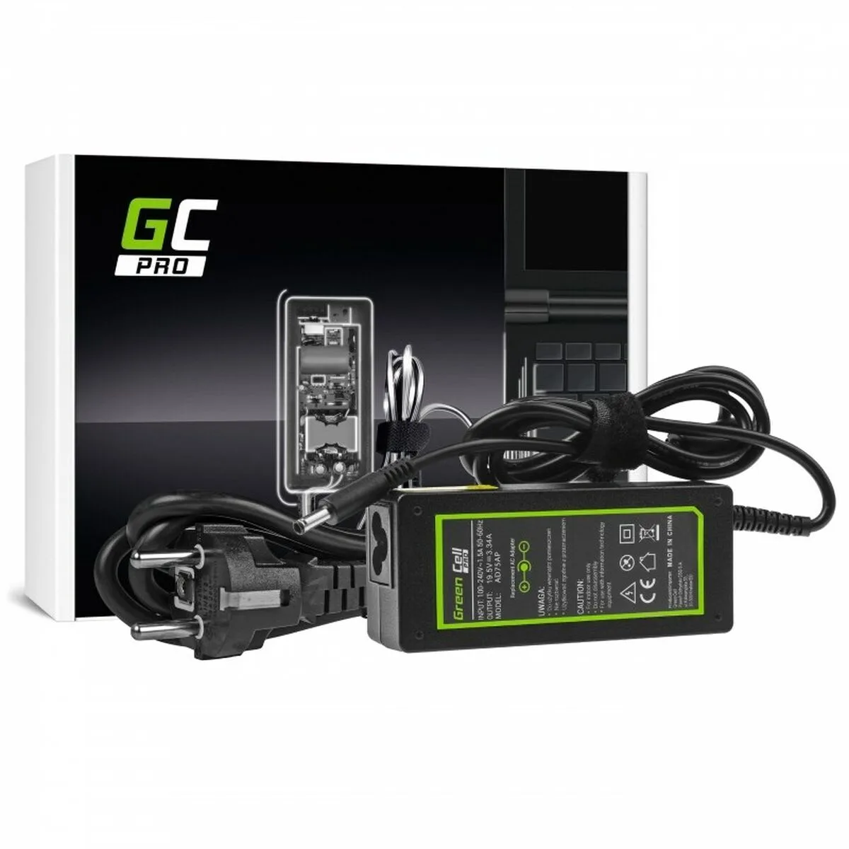 CARGADOR PARA PORTÁTIL GREEN CELL AD75AP 65 W