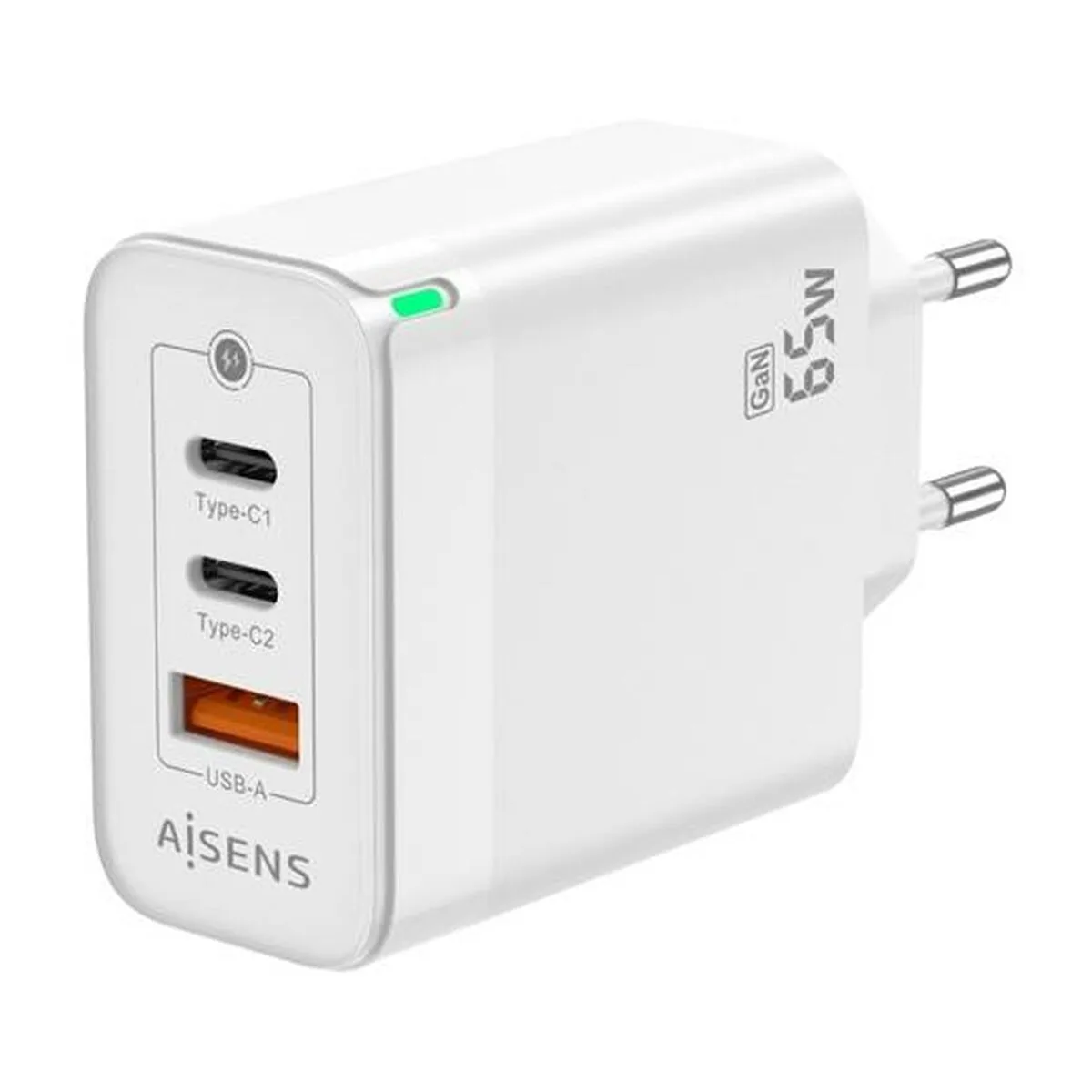CARGADOR DE PARED AISENS ASCH-65W3P007-W BLANCO 65 W