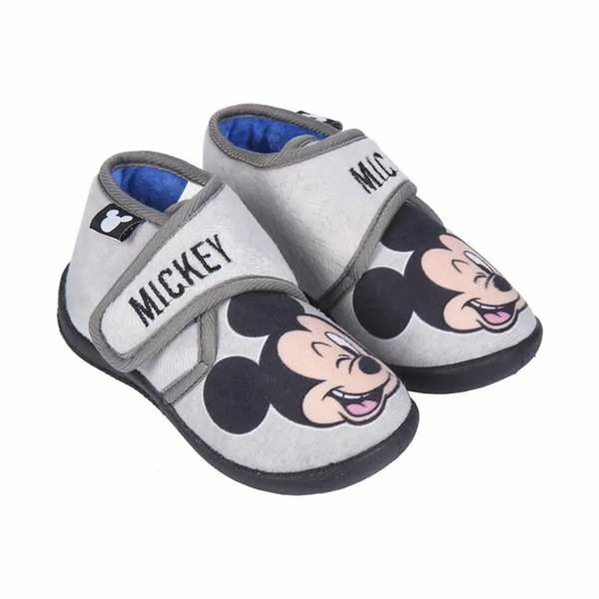 ZAPATILLAS DE ESTAR POR CASA 3D MICKEY MOUSE GRIS CLARO