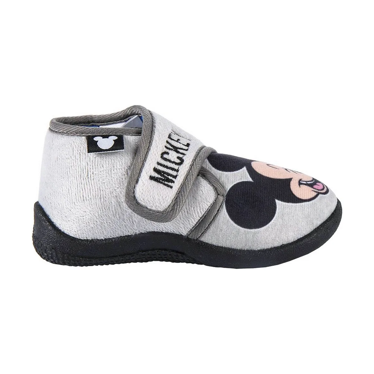 ZAPATILLAS DE ESTAR POR CASA 3D MICKEY MOUSE GRIS CLARO