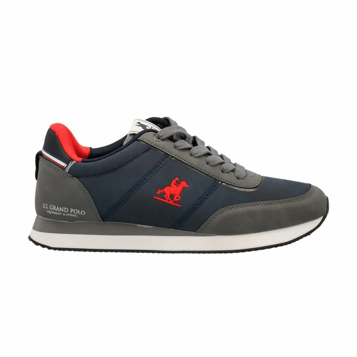 ZAPATILLAS CASUAL U.S. GRAND POLO RENNES ESSENTIAL NBK AZUL GRIS