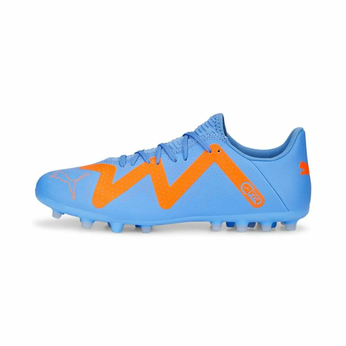 BOTAS DE FÚTBOL PARA ADULTOS PUMA FUTURE PLAY MG GLIMMER AZUL UNISEX