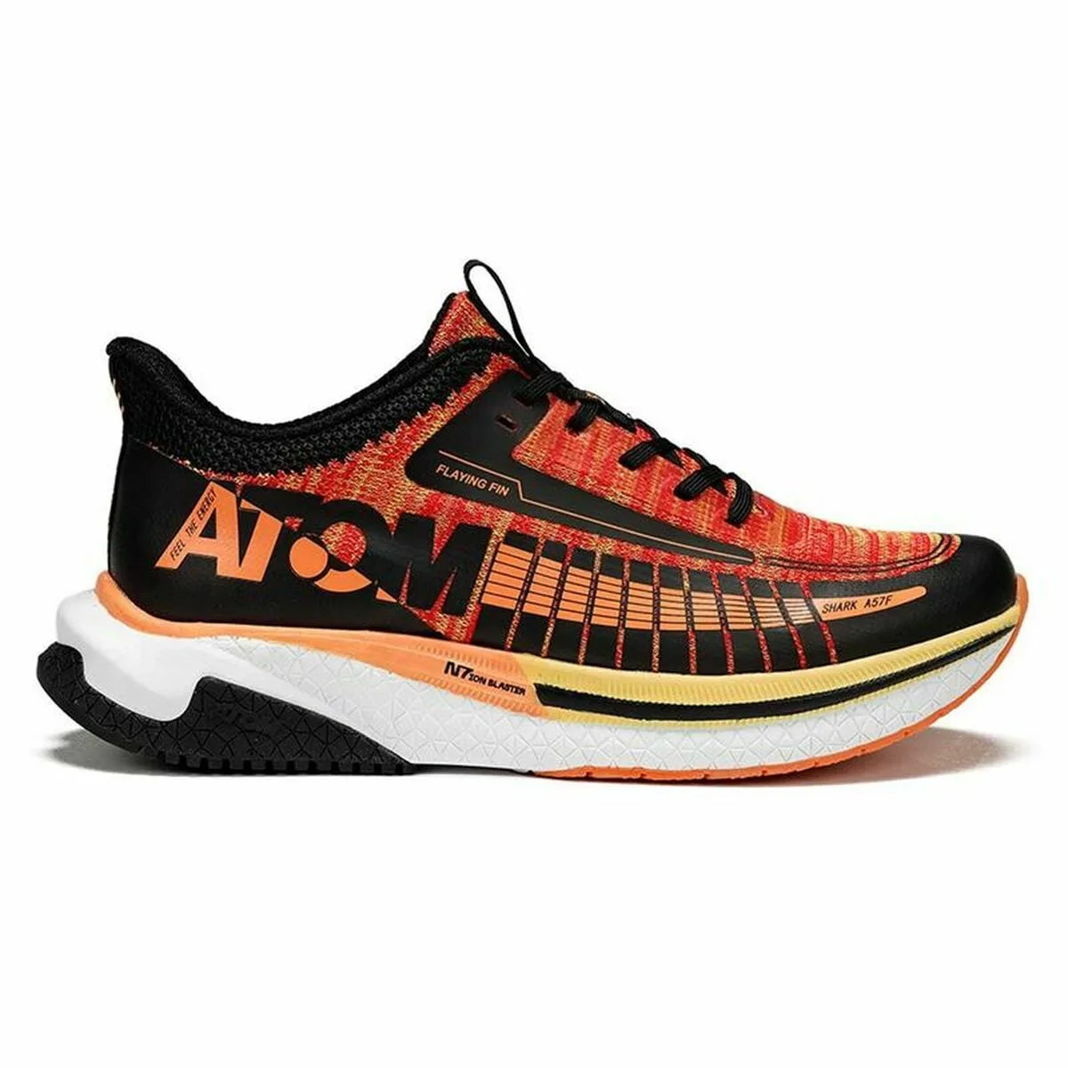 ZAPATILLAS DE RUNNING PARA ADULTOS ATOM AT130 NARANJA NEGRO HOMBRE
