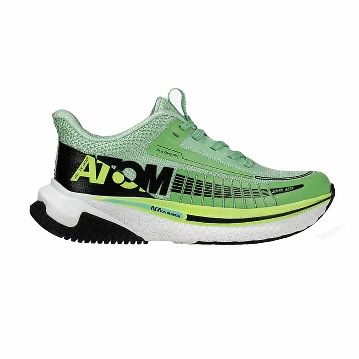 ZAPATILLAS DE RUNNING PARA ADULTOS ATOM AT131 SHARK MAKO VERDE