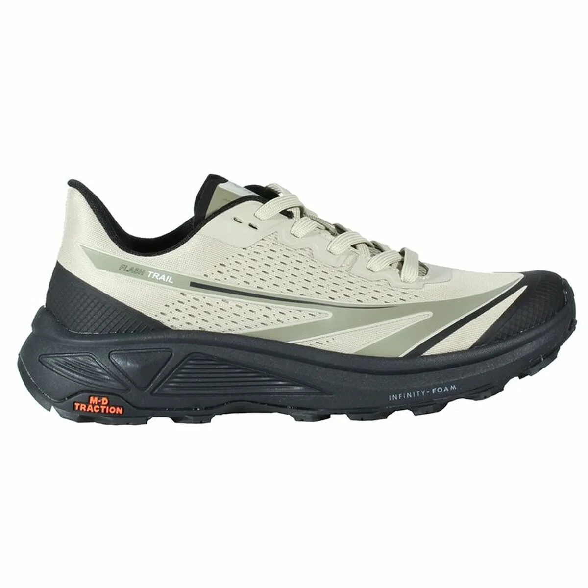 ZAPATILLAS DE RUNNING PARA ADULTOS HI-TEC FLASH NEGRO GRIS