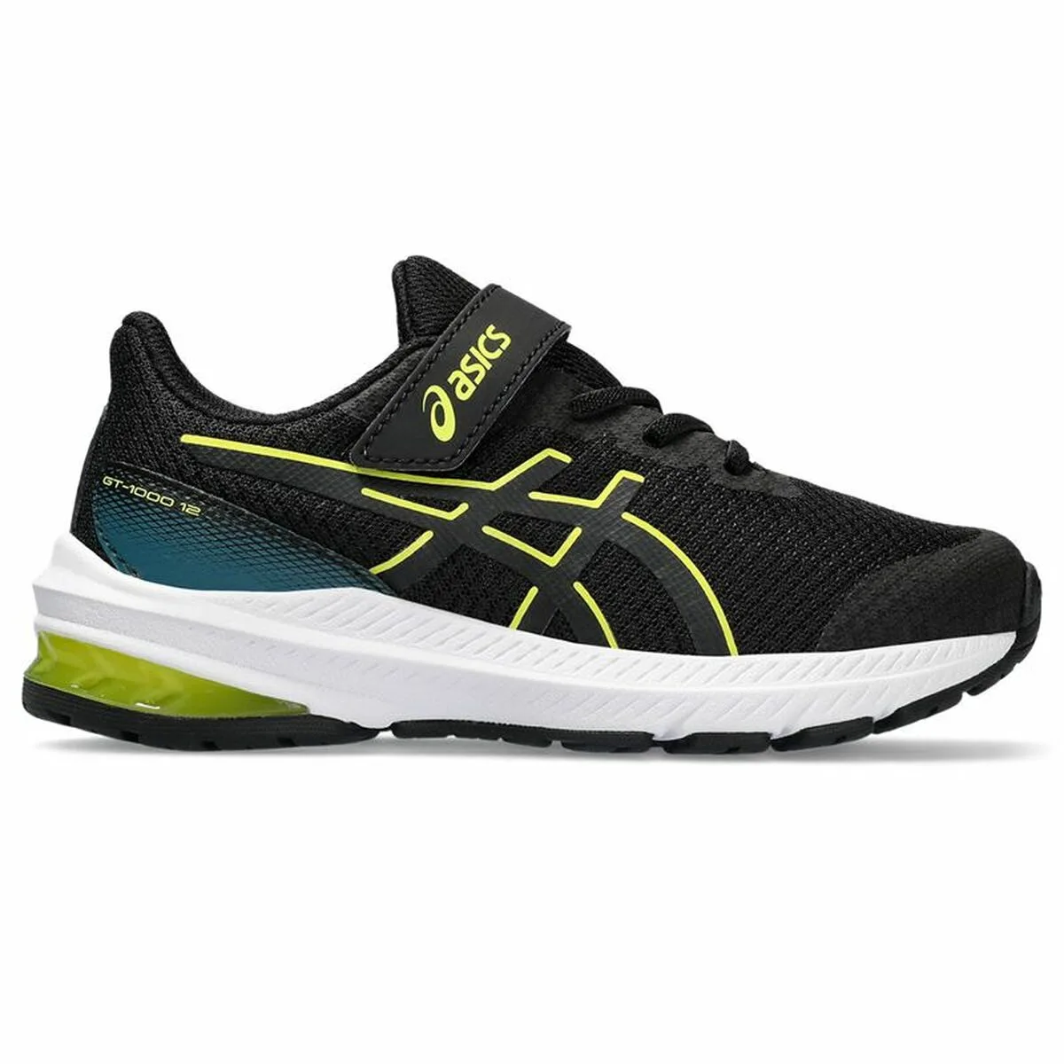 ZAPATILLAS DE RUNNING PARA NIÑOS ASICS GT-1000 NEGRO