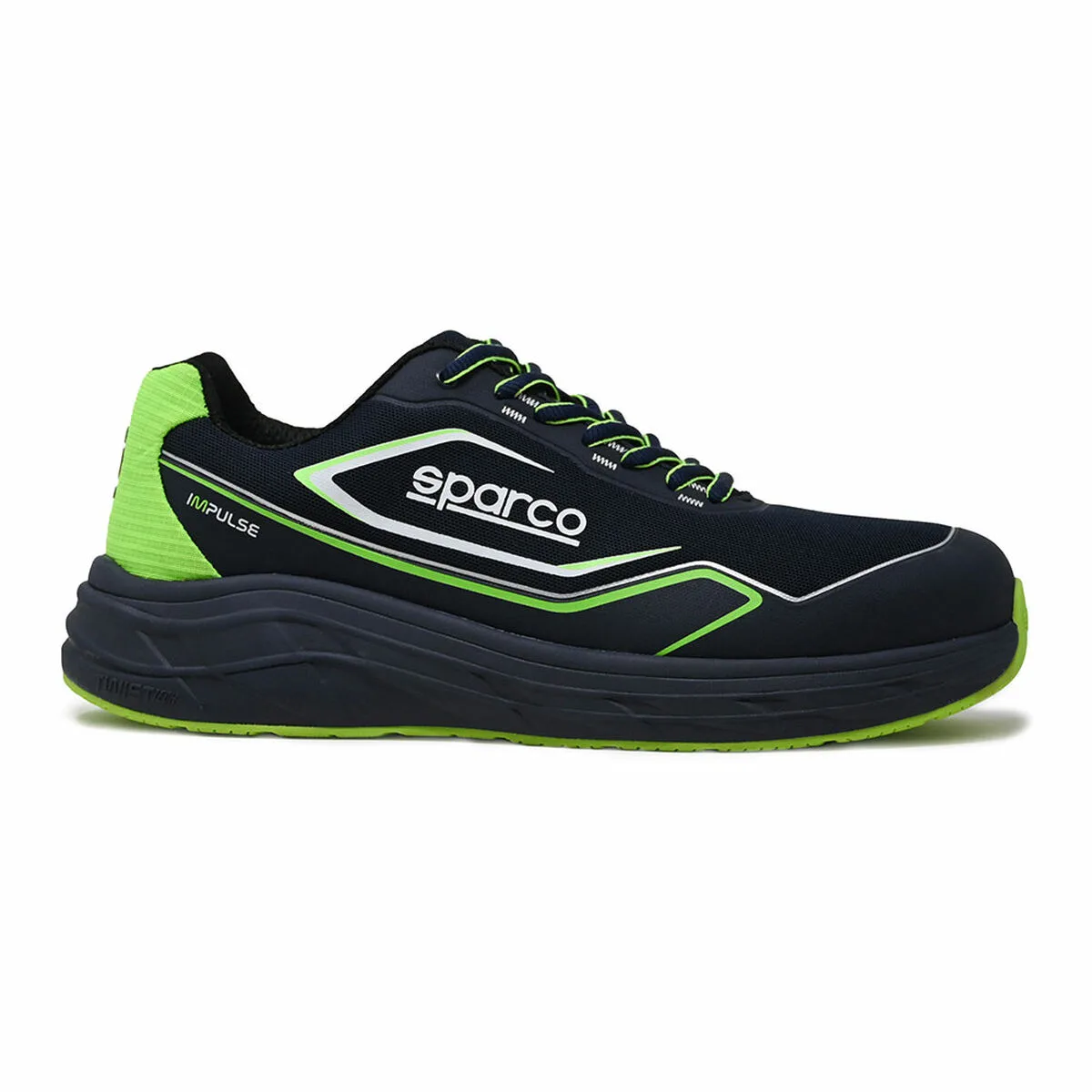 CALZADO DE SEGURIDAD SPARCO WILLEN IMPULSE AZUL VERDE FLÚOR