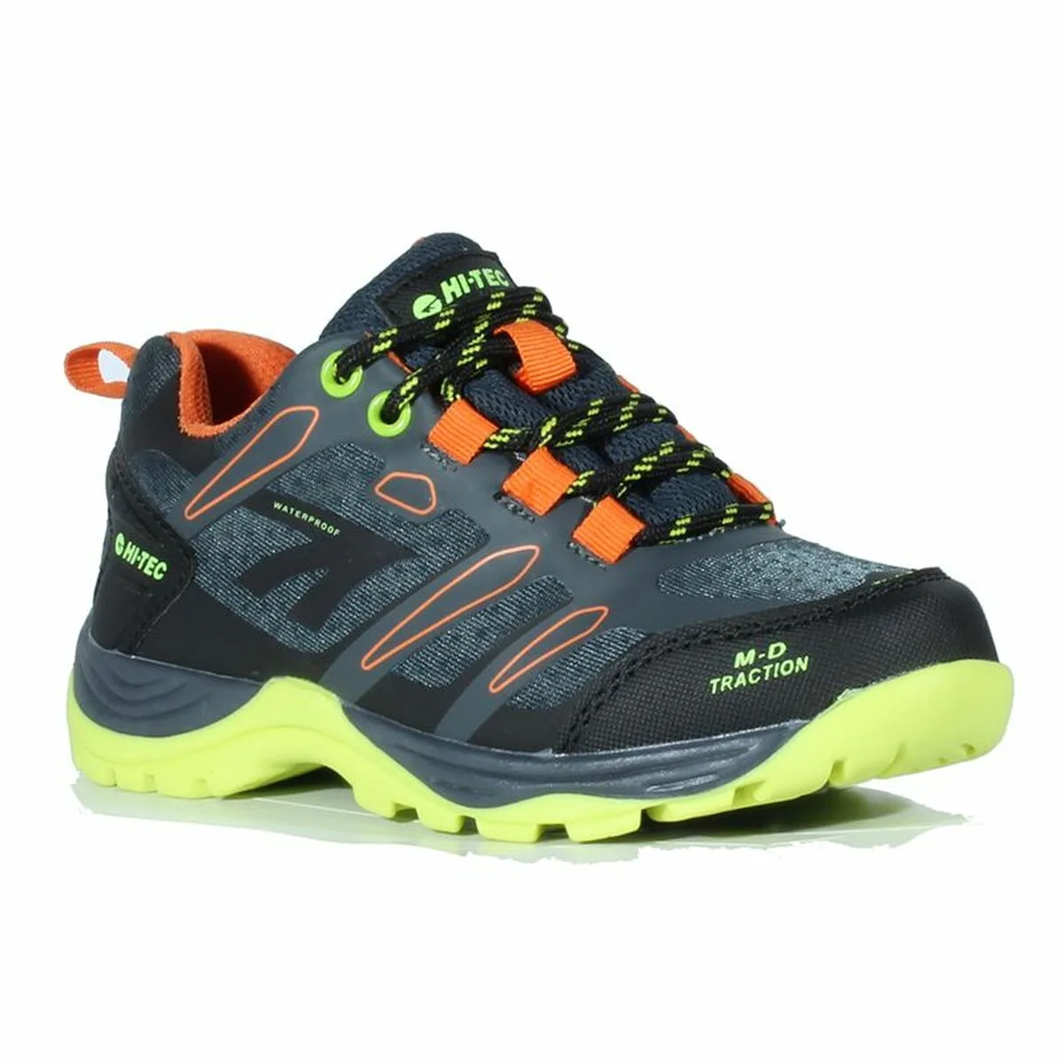ZAPATILLAS DEPORTIVAS INFANTILES HI-TEC TOUBKAL LOW WATERPROOF GRIS