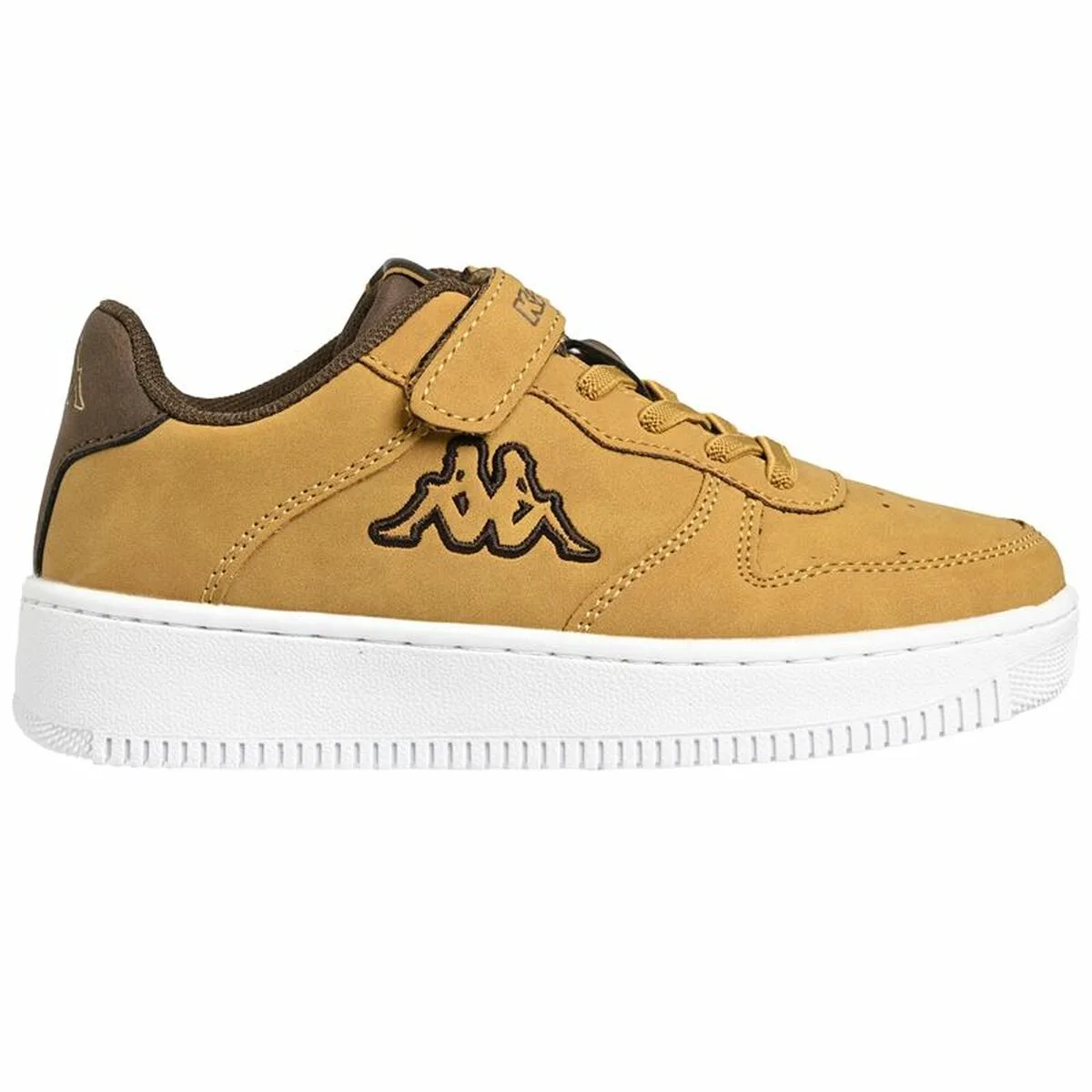 ZAPATILLAS DEPORTIVAS INFANTILES KAPPA MASERTA 4 KID EV AMARILLO MARRÓN CLARO